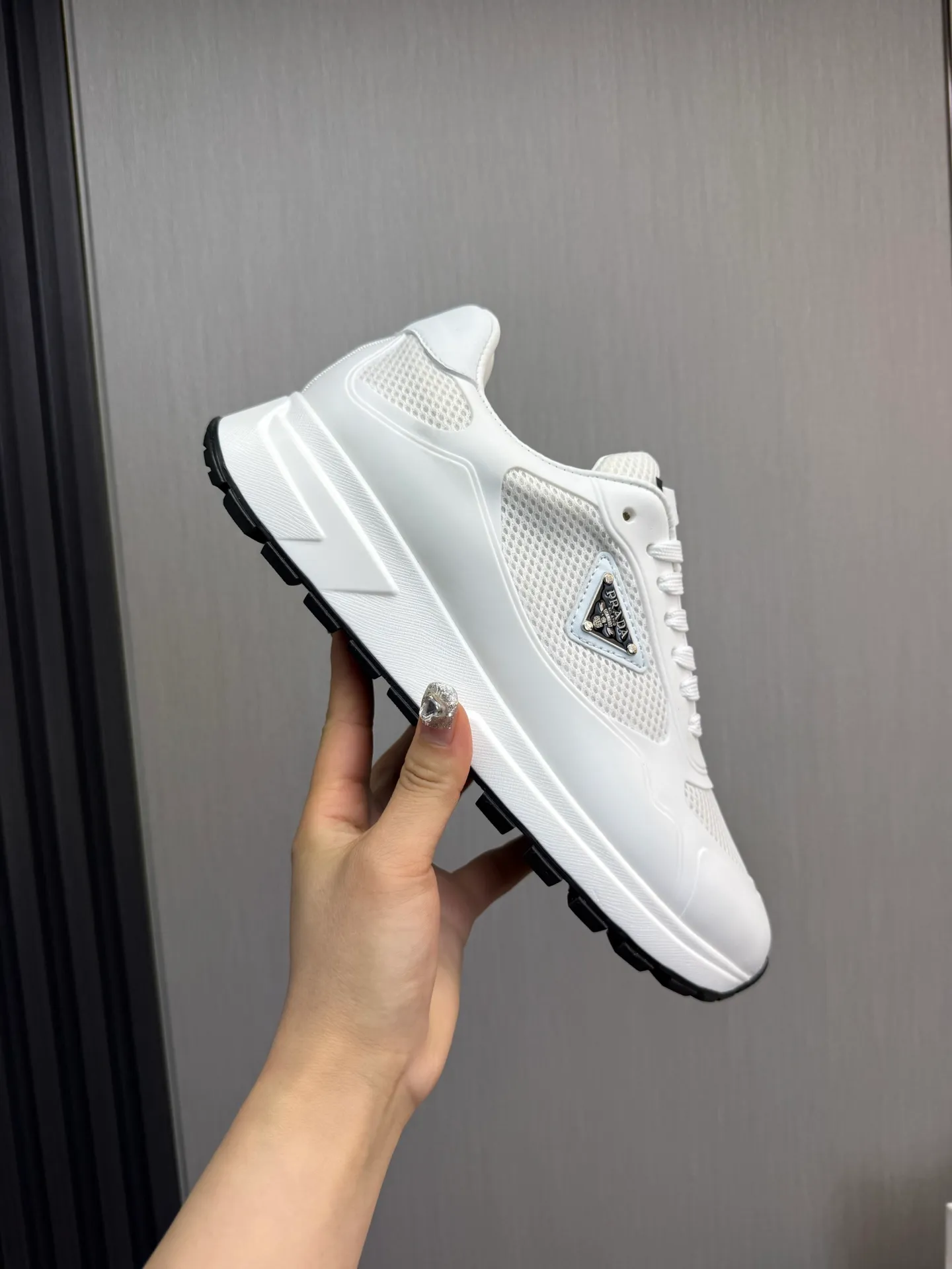 Men's shoes 💰580💰 [PRADA] Autumn and winter hot men's shoes shipped 👏Official website synchronized ⬆️Original fly-woven cowhide fabric + cowhide lining, 1⃣️:1⃣️reproduction, original sole, 38-45 (45. Customized, non-refundable)